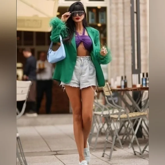 Zara Knitted Knit Halter Top Purple Medium 2488/104/611 - Picture 6 of 8